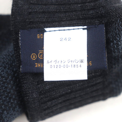 Louis Vuitton Gloves M70008 Wool Two-Tone Color (Blue) Damier Graphite Damier Gon Petite