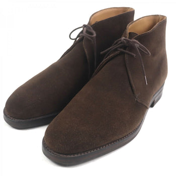 Crockett&Jones Ankle Boots 21645 Suede Leather Dark Brown Chertsey 8.5