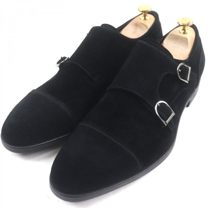 Ermenegildo Zegna Leather Shoes Suede Leather Black 9.5