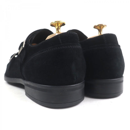 Ermenegildo Zegna Leather Shoes Suede Leather Black 9.5