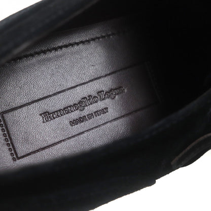 Ermenegildo Zegna Leather Shoes Suede Leather Black 9.5