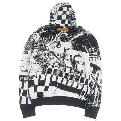 Louis Vuitton Hoodie Cotton White Black M