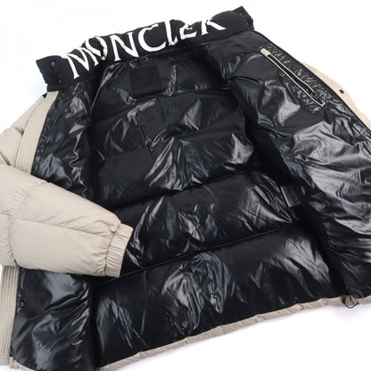 Moncler Down Jacket G20911A00033 53333 Nylon Beige Black Timsit Giubbotto 1