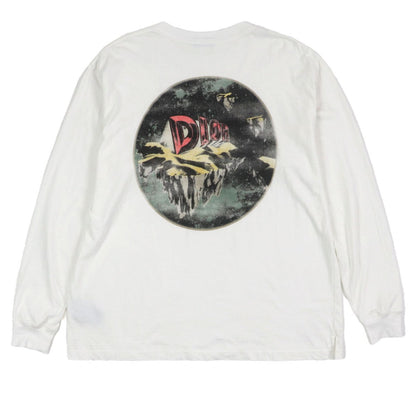 Dior Homme Long-Sleeved T-Shirt 393J675A0817 Cotton White Printed Sweat Shirt L