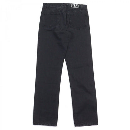 Valentino Denim Pants Xv3De01W888 Cotton Black 31