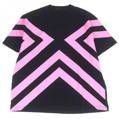 Prada Short Sleeve T-Shirt Ujn741 Cotton Black S
