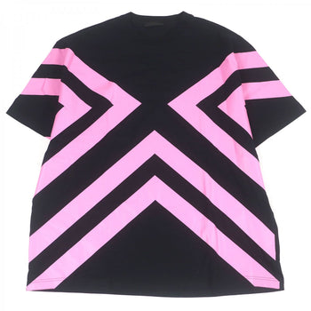 Prada Short Sleeve T-Shirt Ujn741 Cotton Black S