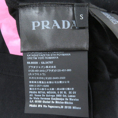 Prada Short Sleeve T-Shirt Ujn741 Cotton Black S