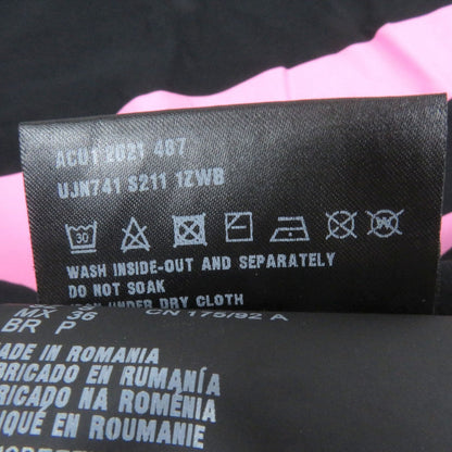Prada Short Sleeve T-Shirt Ujn741 Cotton Black S