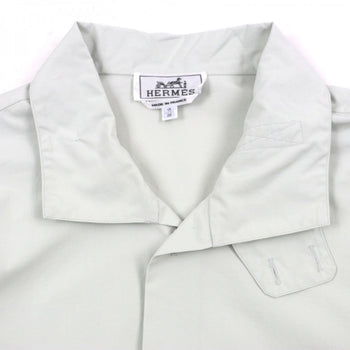 Hermes Long Sleeve Shirt Cotton Light Green 38