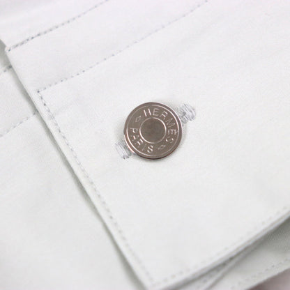 Hermes Long Sleeve Shirt Cotton Light Green 38