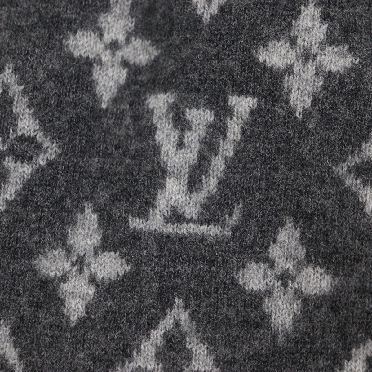 Louis Vuitton Cardigan 1Aatly Wool Gray L