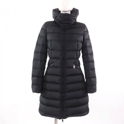Moncler Down Coat Nylon Black Flammette Zero