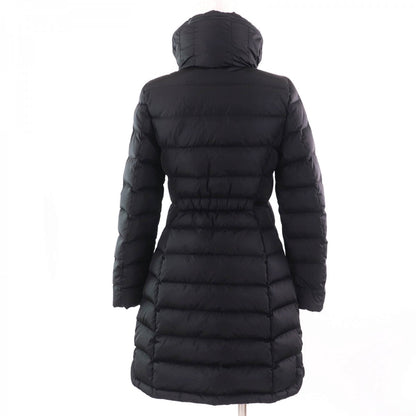 Moncler Down Coat Nylon Black Flammette Zero