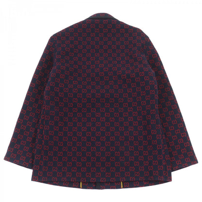 Gucci Coat 597911 Wool Navy Red 44