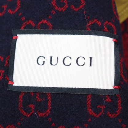 Gucci Coat 597911 Wool Navy Red 44