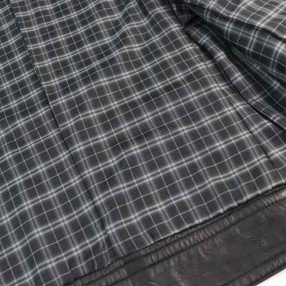 Burberry Black Label Riders Jacket D1F06-605-09 Sheep Leather Black M