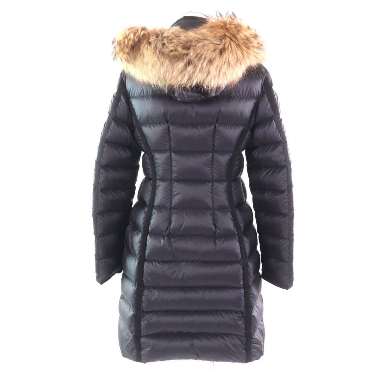 Moncler Down Coat Nylon Black Hermifur 1