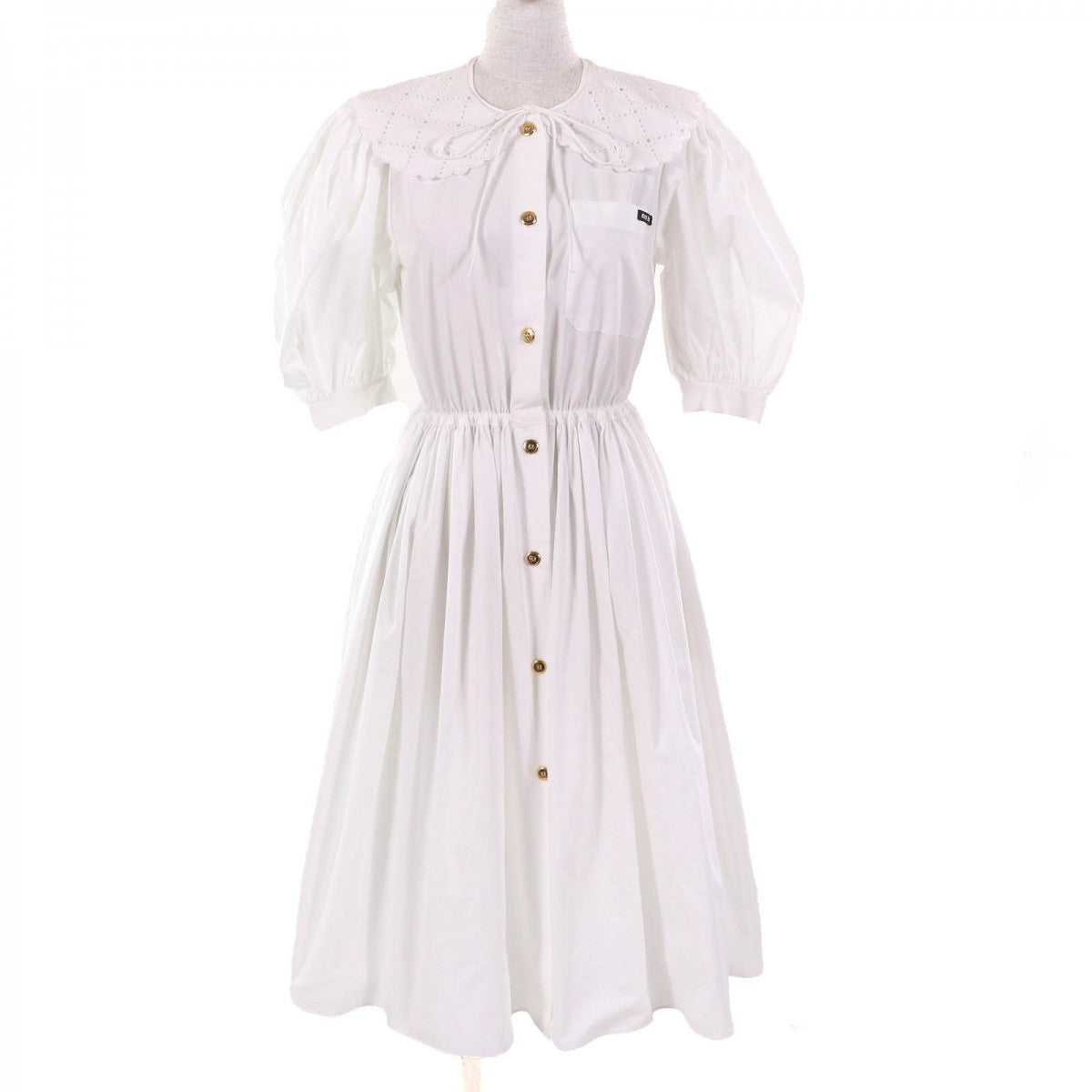 Miu Miu One Piece Mf4512 Cotton White 36