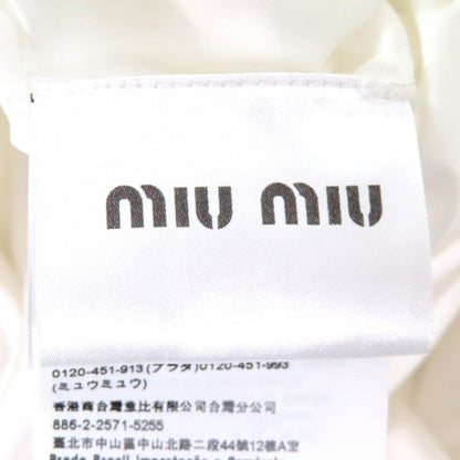 Miu Miu One Piece Mf4512 Cotton White 36