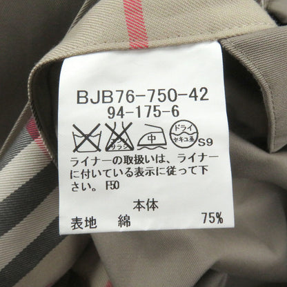 Burberry London Stainless Collar Coat Cotton Beige 94-175-6