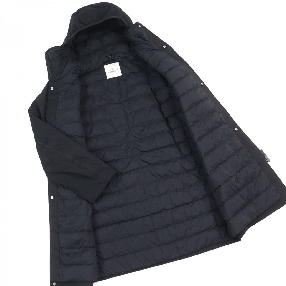 Moncler Down Coat G20911C00004 539Hw Nylon Black Lauzier Giubbotto 1