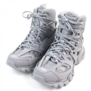 Balenciaga High Cut Sneakers 654867 Leather Gray Track Hike 27