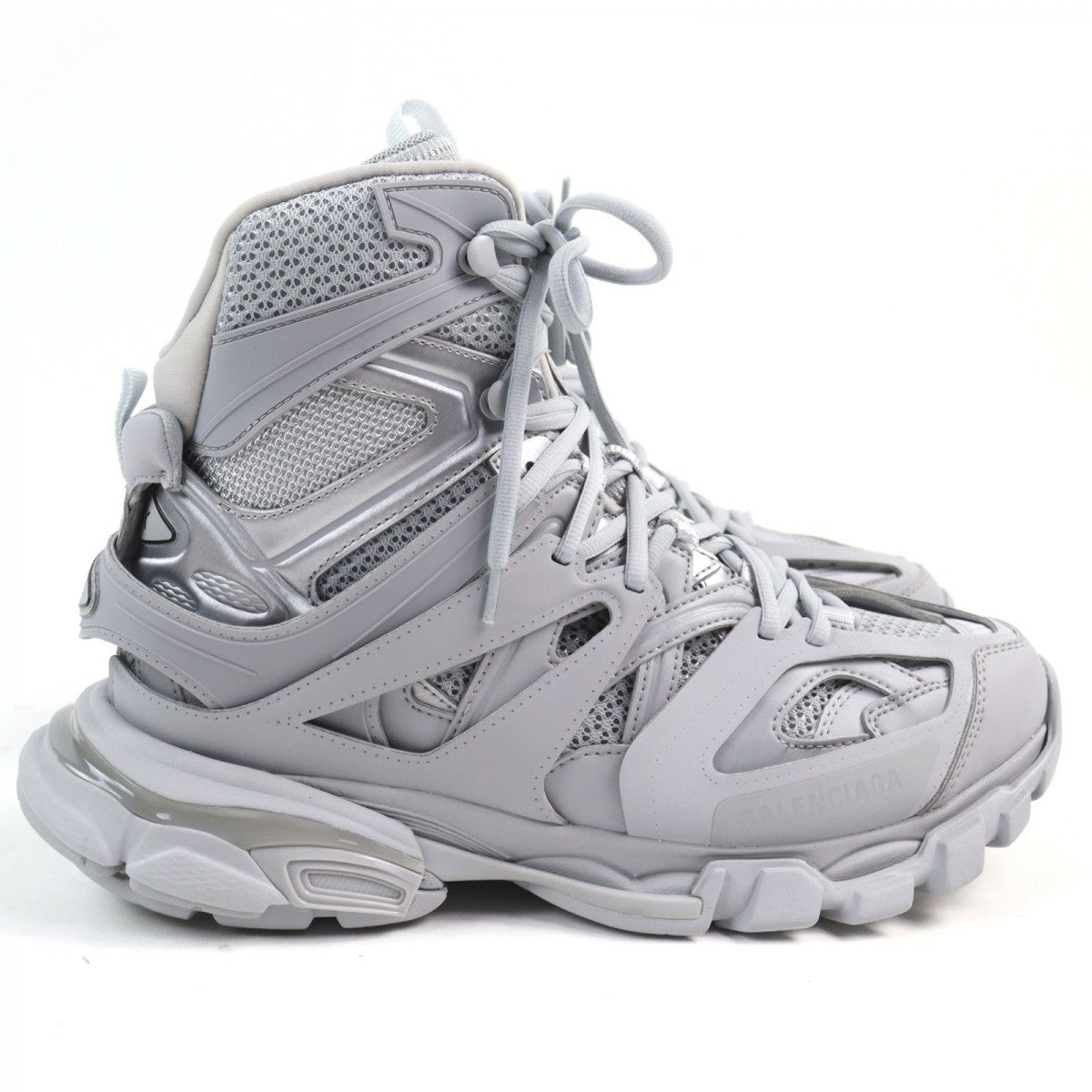 Balenciaga High Cut Sneakers 654867 Leather Gray Track Hike 27