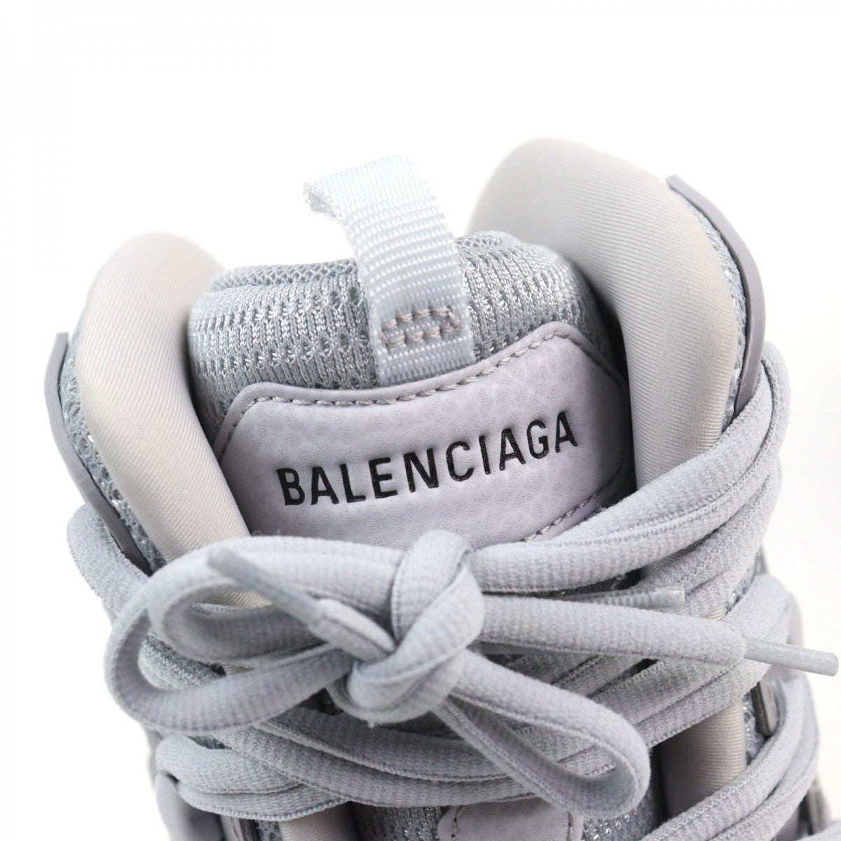 Balenciaga High Cut Sneakers 654867 Leather Gray Track Hike 27