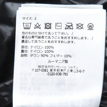 Moncler Down Jacket Nylon Black Montcla Moncla 2
