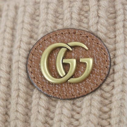 Gucci Cap 764594 Wool Beige Double G M