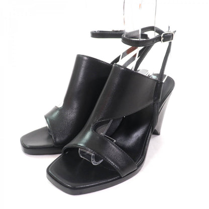 Hermes Sandals Leather Black Inconnu 85 35