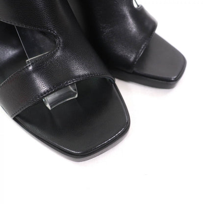 Hermes Sandals Leather Black Inconnu 85 35