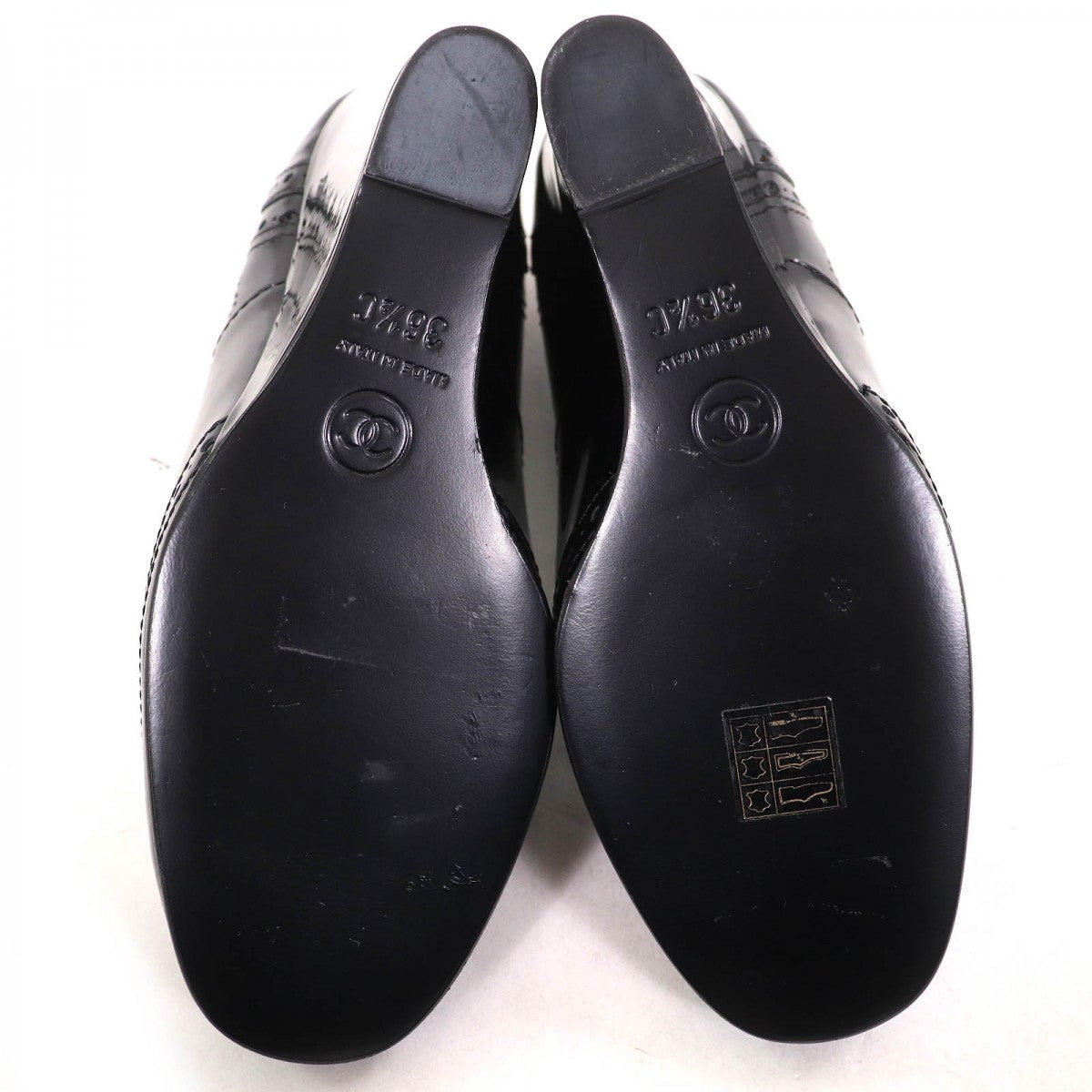 Chanel Pumps G31216 Patent Leather Black 36.5
