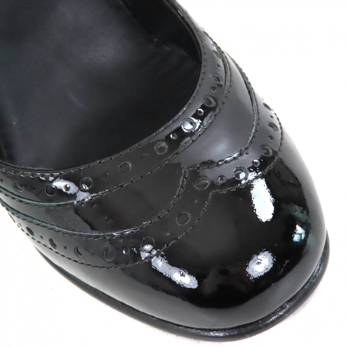 Chanel Pumps G31216 Patent Leather Black 36.5