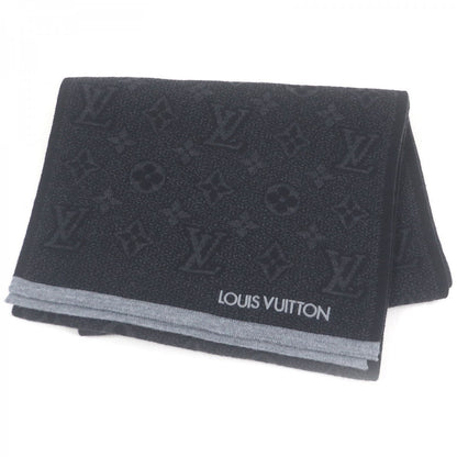Louis Vuitton Scarf M73468 Wool Gris Escharp My Monogram Eclipse