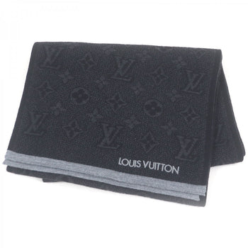 Louis Vuitton Scarf M73468 Wool Gris Escharp My Monogram Eclipse