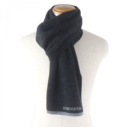 Louis Vuitton Scarf M73468 Wool Gris Escharp My Monogram Eclipse