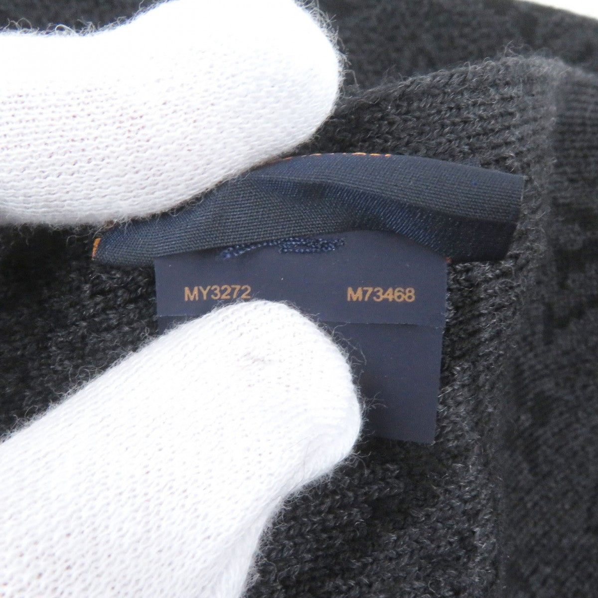 Louis Vuitton Scarf M73468 Wool Gris Escharp My Monogram Eclipse