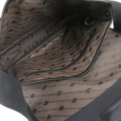 Hunting World Shoulder Bag Canvas Black Safari Today Carryall
