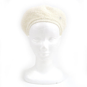 Chanel Beret 19V Polyamide White M