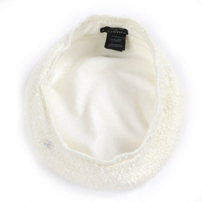 Chanel Beret 19V Polyamide White M