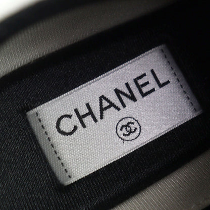 Chanel Sneakers G34087 Leather Black White 41