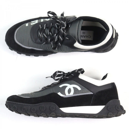 Chanel Sneakers G34087 Leather Black White 41