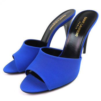 Saint Laurent Paris Mule 699767 Fabric Blue La 16 37