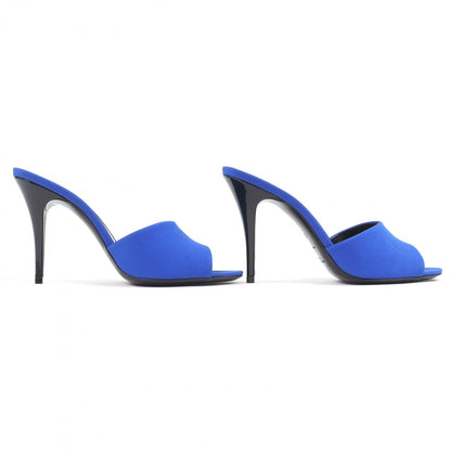 Saint Laurent Paris Mule 699767 Fabric Blue La 16 37