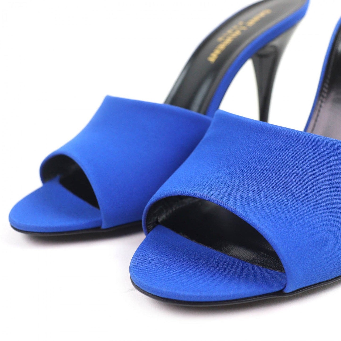 Saint Laurent Paris Mule 699767 Fabric Blue La 16 37