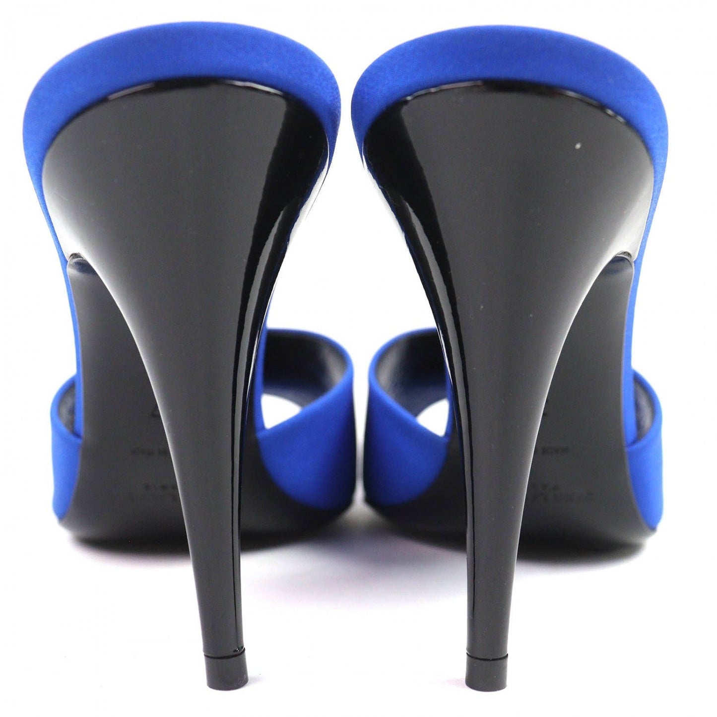 Saint Laurent Paris Mule 699767 Fabric Blue La 16 37