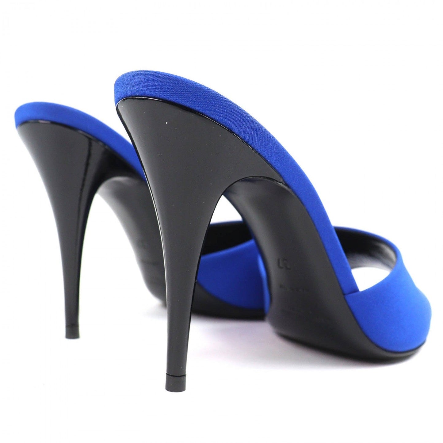 Saint Laurent Paris Mule 699767 Fabric Blue La 16 37