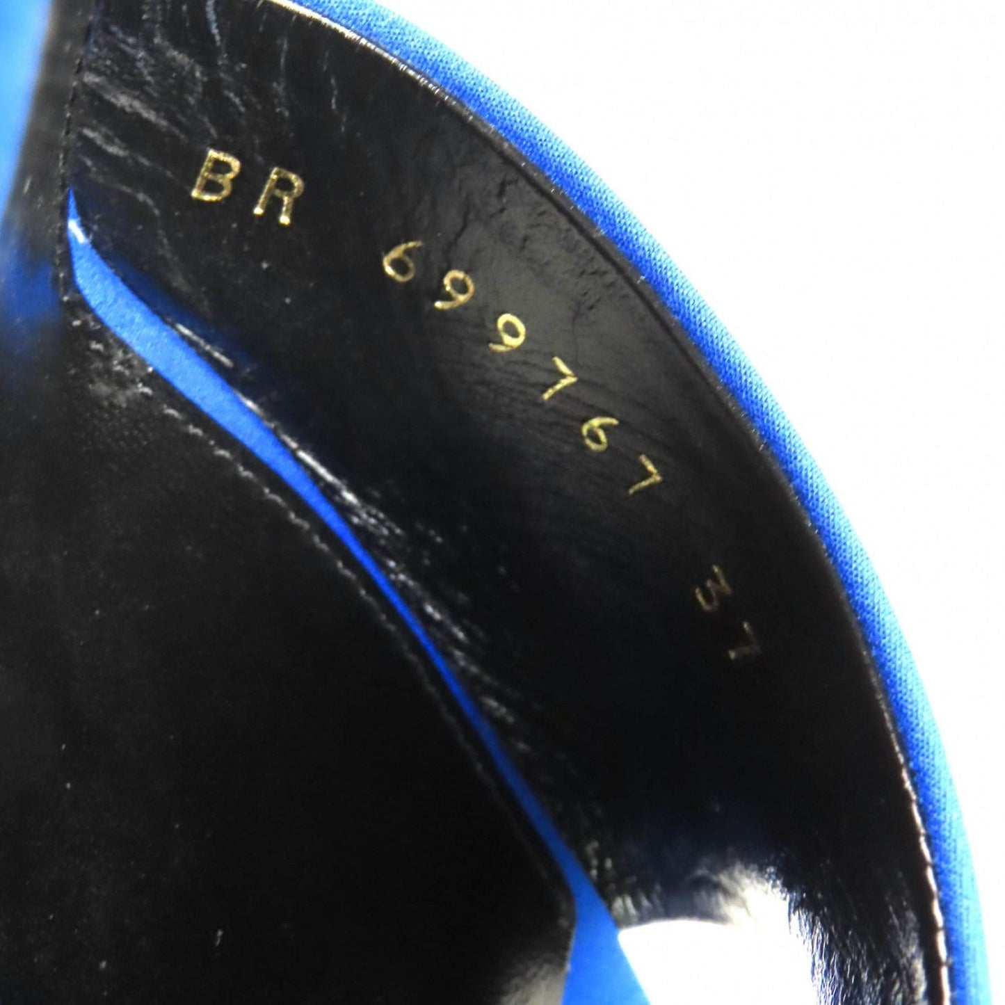 Saint Laurent Paris Mule 699767 Fabric Blue La 16 37